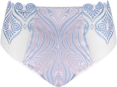 Louisa Bracq - Hermione Hoge Slip - maat 50 - Blauw/Roze