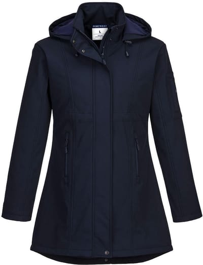 Portwest Carla Softshell Jack voor dames (3L) TK42 - Marine - L