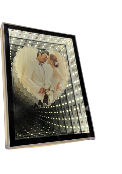 Luxaliving fotolijst hart - fotolist met Verlichting –15 x 20 cm Fotolijst met USB-aansluiting- Valentijn