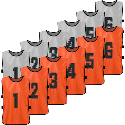 12 STUKS Kindervoetbal hesjes 2 Kleuren Snel drogende voetbaltruien Jeugdsport Scrimmage S