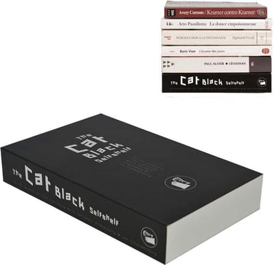 Boekenplankje Selfshelf Pocket - Zwart - The Cat black - 11 x 17,5 x 3 cm