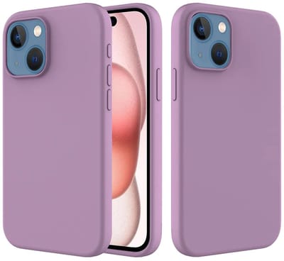MobyDefend Hoesje - Geschikt voor iPhone 15 - Matte Siliconen Backcover - Paars