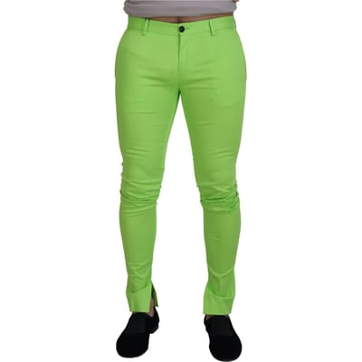 Slim Fit Broek met Zijslotsen