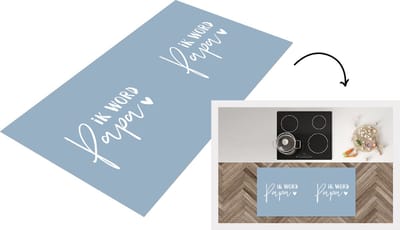 Keukenloper - Loper keuken - Ik word papa - Spreuken - Quotes - Papa - 120x60 cm - Keukenloper vinyl