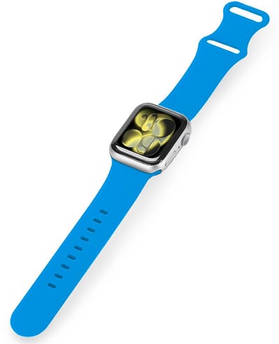Horloge Bandje Geschikt voor Apple Watch 1, 2, 3, 4, 5, 6, 7, 8, 9, 10, 11, SE - 42/44/45/46 mm Bandje Siliconen Polsband - Siliconen Bandje Smartwatch - Blauw