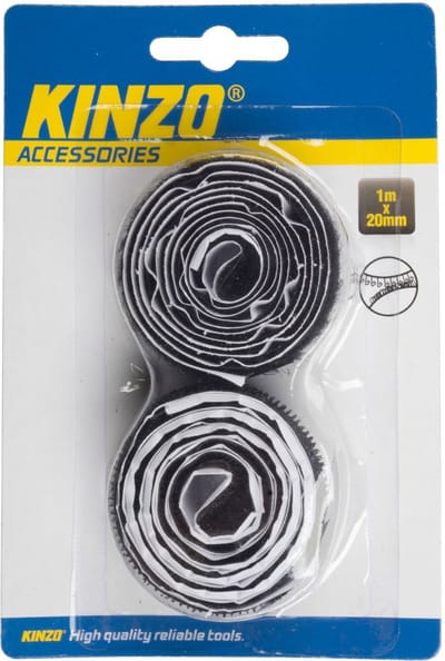 Klitteband 1mtr 20mm zwart
