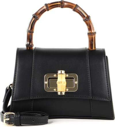 SEIDENFELT MANUFAKTUR Handtas Schoudertas Sorken Handbag Black / Gold Zwart