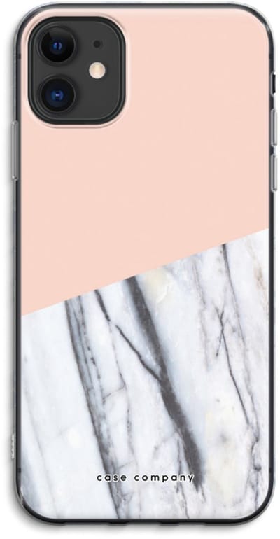 Case Company® - Hoesje geschikt voor iPhone 11 hoesje - A touch of peach - Soft Cover Telefoonhoesje - Bescherming aan alle Kanten en Schermrand