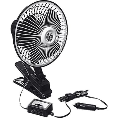 All Ride Autoventilator - 12 Volt - met Clip - Oscillerend