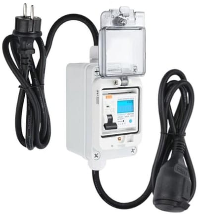 Digitale Stroommeter 230V 60A met Veiligheidsschakelaar en IP65 Waterdicht