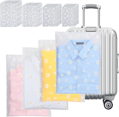 Herbruikbare Ritszakken - Opbergzakken Kleding - Reizen Organiseren - Met Ventilatiegaten - 20 Stuks - Transparant