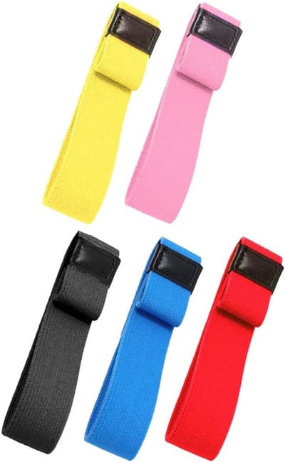 SnelShoppen - 5 Pack Verstelbare Elastische Lunchbox Bandjes voor Bento Dozen, Dubbel Laags Rekbare Lunchbox Straps voor Picknicks, Kamperen en Reizen