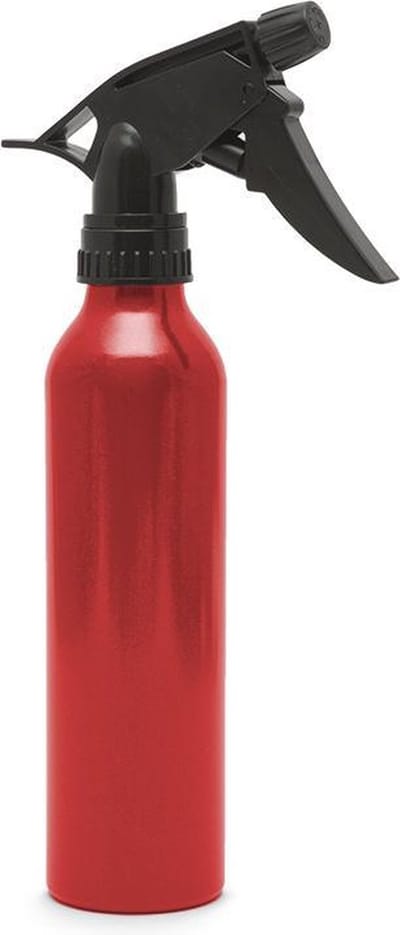 Metalen Plantenspuit 300 ml - Rood - Verstuiver Voor Planten En Schoonmaak - Sprayfles Met Verstelbare Nevel - Aluminium En Kunststof - Voor Kamerplanten, Tuin En Huishouden