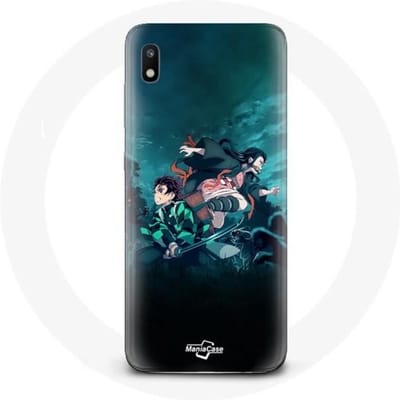 Coque pour Samsung Galaxy A10 Demon Slayer Manga Tanjiro et Nezuko