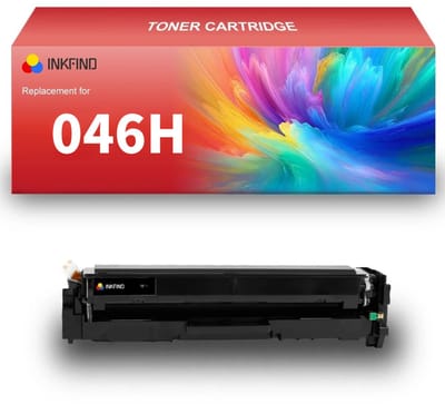 INKFIND 046H tonercartridge Zwart compatibel met Canon 046H Black Zwart Canon 046 Black Zwart toner cartridge -1-pack Zwart