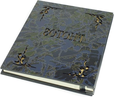 Gegraveerd Fotoalbum - Plakboek Herinneringen - Bewaar Momenten - Handgemaakt DIY Ontwerp - 23.5x32.5 cm - Niet gespecificeerd