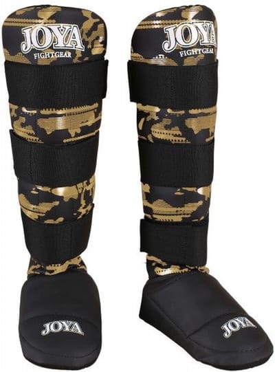 Joya Camo V2 Scheenbeschermers - Zwart/Goud (Beschikbaar in verschillende maten)