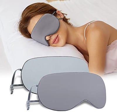 Dubbelzijdig Slaapmasker voor Volwassenen en Kinderen - Zijde en Katoen voor Comfortabel Slapen - Ideaal voor Thuis en Reizen