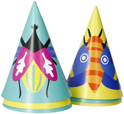 Folat - Feesthoedjes buzzing bugs - 6 stuks