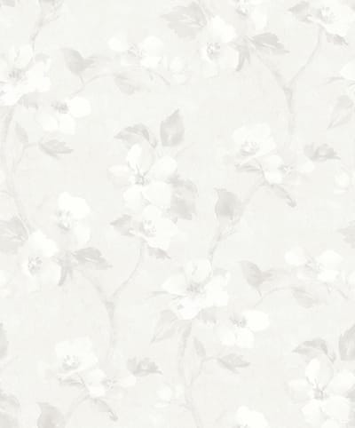 Boråstapeter Vliesbehang 3583 - Cottage garden - Botanisch Wit - 53cm x 10.05m