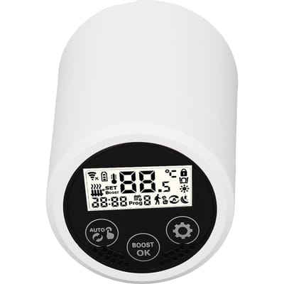 Slimme Radiatorkraan Intelligente Thermostaatkraan Mobiele App Bediening Radiatorregelaar voor Zigbee white