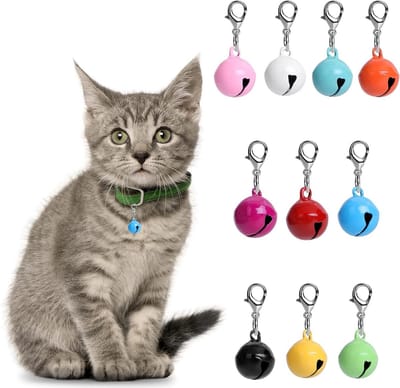 Kleurige Kattenbelletjes voor Halsbanden - 10 Stuks Jingle Bells, Dierenaccessoires voor Feestjes en DIY Projecten