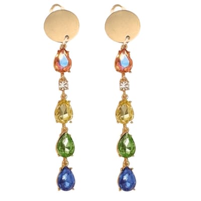 Clip oorbellen -Luxe -color goudkleur -10 cm- geen gaatje- Charme Bijoux