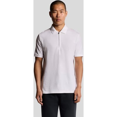 Lyle & Scott Ottoman Half Zip Polo Shirt White Talla: S | Polos Outlet | Hombre | Blanco