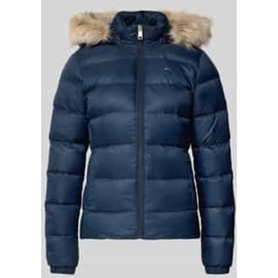 Shaped fit donsjack met logostitching