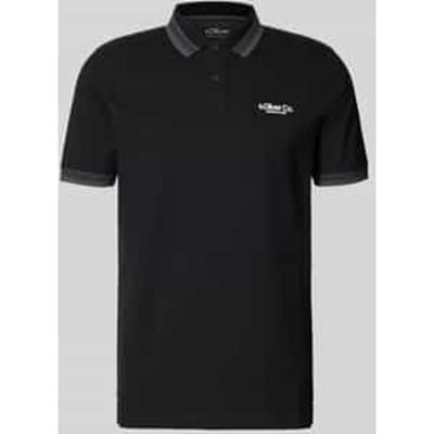 s.Oliver  Poloshirts Black Maat: M | Poloshirts Outlet | Heren | Zwart