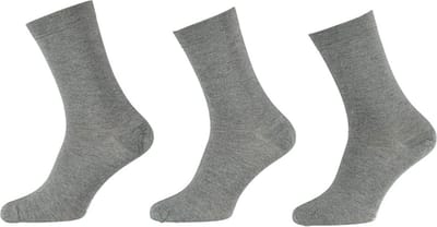 Apollo - 6-Pack - Bamboe Sokken - Platte Teennaad - Antibacterieel - Heren - grijs - 35-38 - 121471000