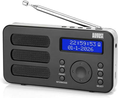 Wekkerradio DAB Plus - Digitale Klok - Dementieklok - Alarm
