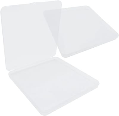 Transparante Opbergdozen met Deksel voor Sieraden, Kralen en Medicijnen - 15 x 15 x 1.2 cm, Ideaal voor Organisatie en Creatieve Projecten