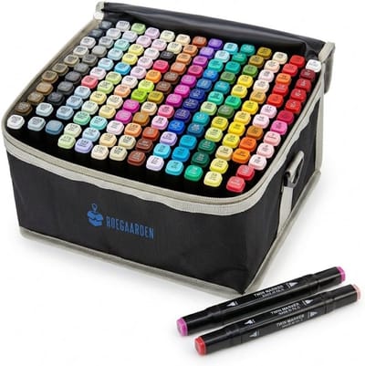 Alcohol Markers - Markeerstiften - Alcohol Inkt - Dubbele Punt - Inclusief Opbergtas - Voor Creatieve Projecten