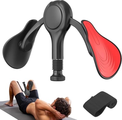 Bekkenbodem Trainer - Dijspier Trainer - Kracht Training - Verstelbare Weerstand - 7-32 kg - Zwart
