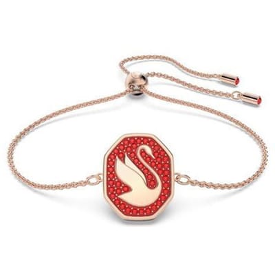 Swarovski Zwaan 925 Sterling Zilveren Armbanden Dames 5631674 Red|F|Box (Random Color) blue