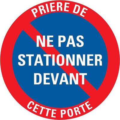 Pickup bord rond diameter 30 cm - Priere de ne pas