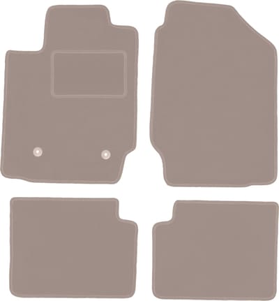 Beige velours vloermatten voor: Pontiac Vibe hatchback (2003-2008)
