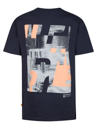 Petrol Industries - Jongens T-shirt met rugprint Charro - Blauw - Maat 104