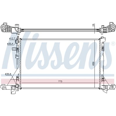 Radiator, motorkoeling NISSENS 630732