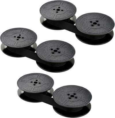 3 Stuks Inktlint voor Typemachines - 8M Zwart Typewriter Tape Geschikt voor DIN 2103 & 32755, Perfect voor Klassieke Typemachines en Creatief Schrijven