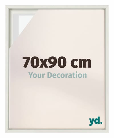 Your Decoration - Baklijst 70x90 cm - Wit Mat - Baklijst voor Canvas - MDF - Lyon