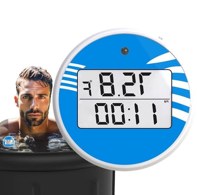 Digitale Waterthermometer - Badsensor Zwembad - Temperatuur Meten - IPX6 Waterdicht - 19 cm Lengte - Blauw
