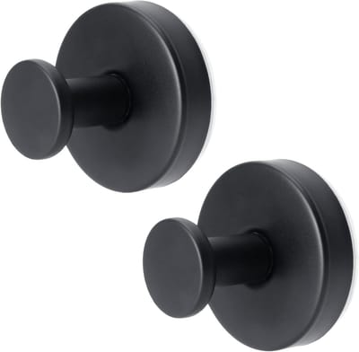 Set van 2 Zuignap Haakjes voor Badkamer en Keuken, Sterke Towel Hooks voor Muur en Glas, Ideaal voor Handdoeken en Accessoires
