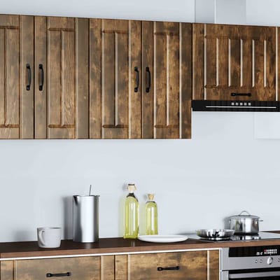 vidaXL - Keukenbovenkast - Lucca - bewerkt - hout - gerookt - eikenkleurig