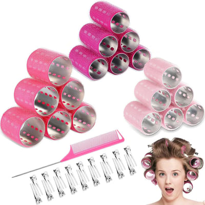 Haarrollers Set - Krulspelden Stylingrollers - Haar Krullen - Zelfklevend Aluminium - 37 stuks - Willekeurig