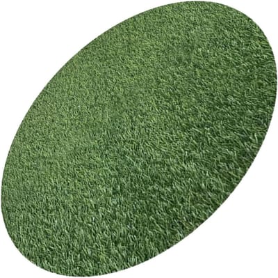 Ronde Kunstgras Tapijt voor Buiten - Realistisch Kunstgras voor Tuin, Balkon en Decoratie - Duurzaam en Onderhoudsvriendelijk 60x60 cm
