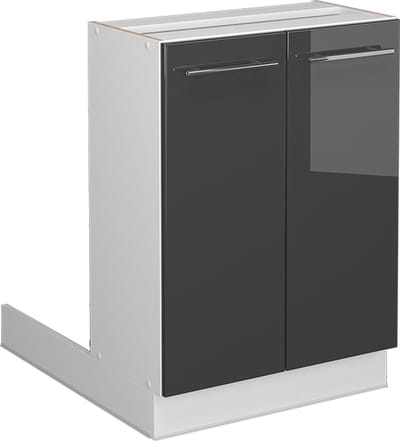 Vicco Fame-Line Keukeneiland – 60 cm zonder werkblad Antraciet Hoogglans
