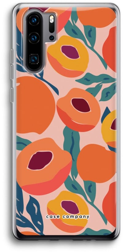 Case Company® - Hoesje geschikt voor Huawei P30 Pro hoesje - Perzik - Soft Cover Telefoonhoesje - Bescherming aan alle Kanten en Schermrand