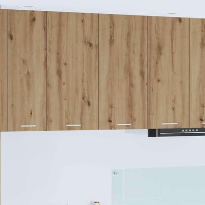 vidaXL - Hangkast - Artisan - Eiken - 80 - x - 31 - x - 80 - cm - Bewerkt - hout